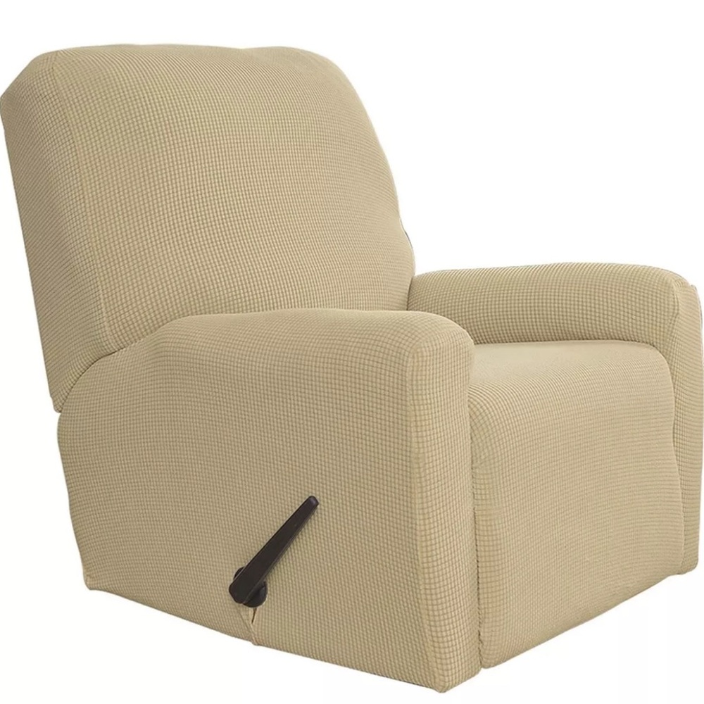 Easy-Going Recliner Slip Cover Light Tan Protector Stretch